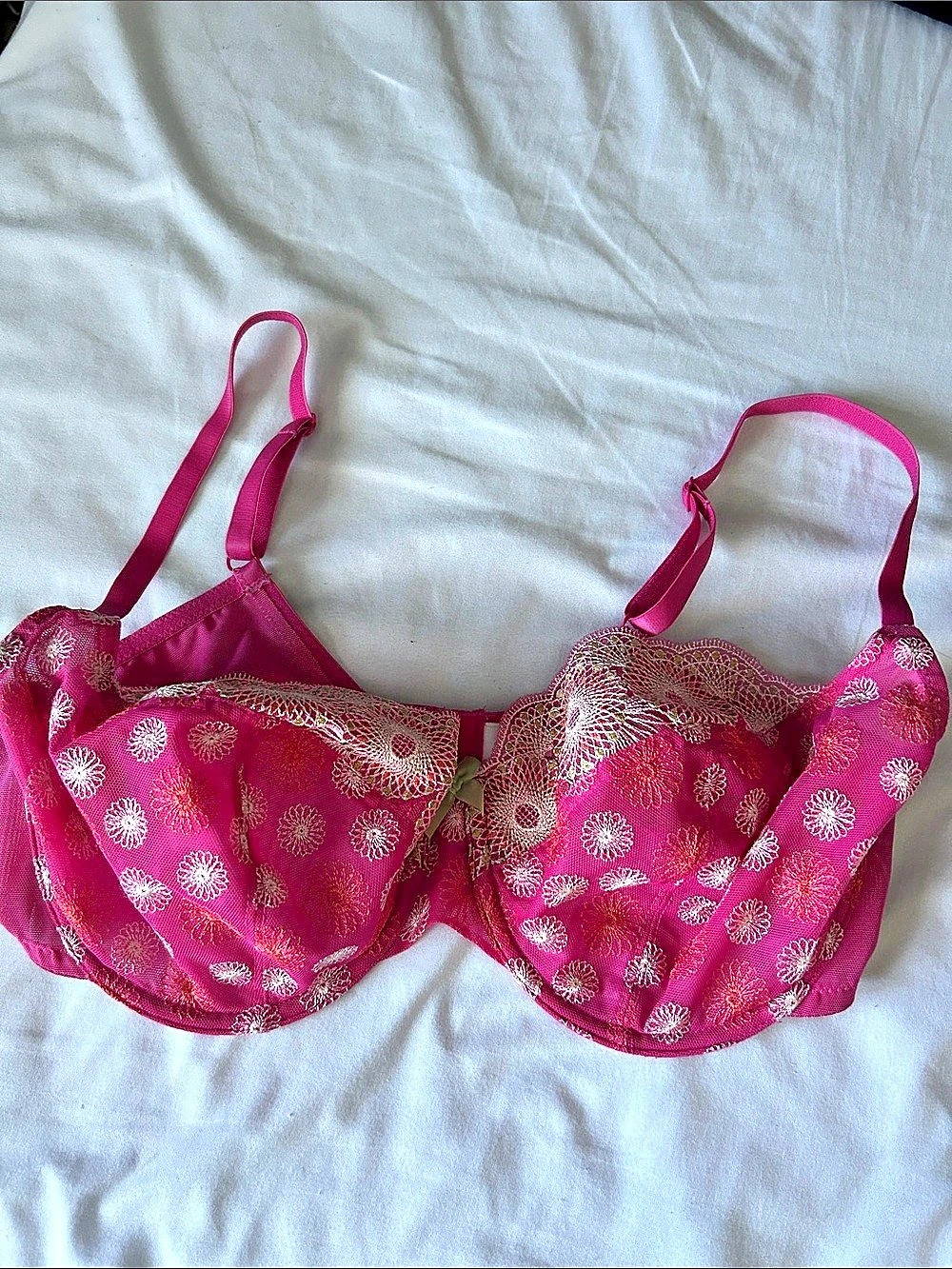 Cleo by Panache Bonnie Floral Bra UK 36E Pink